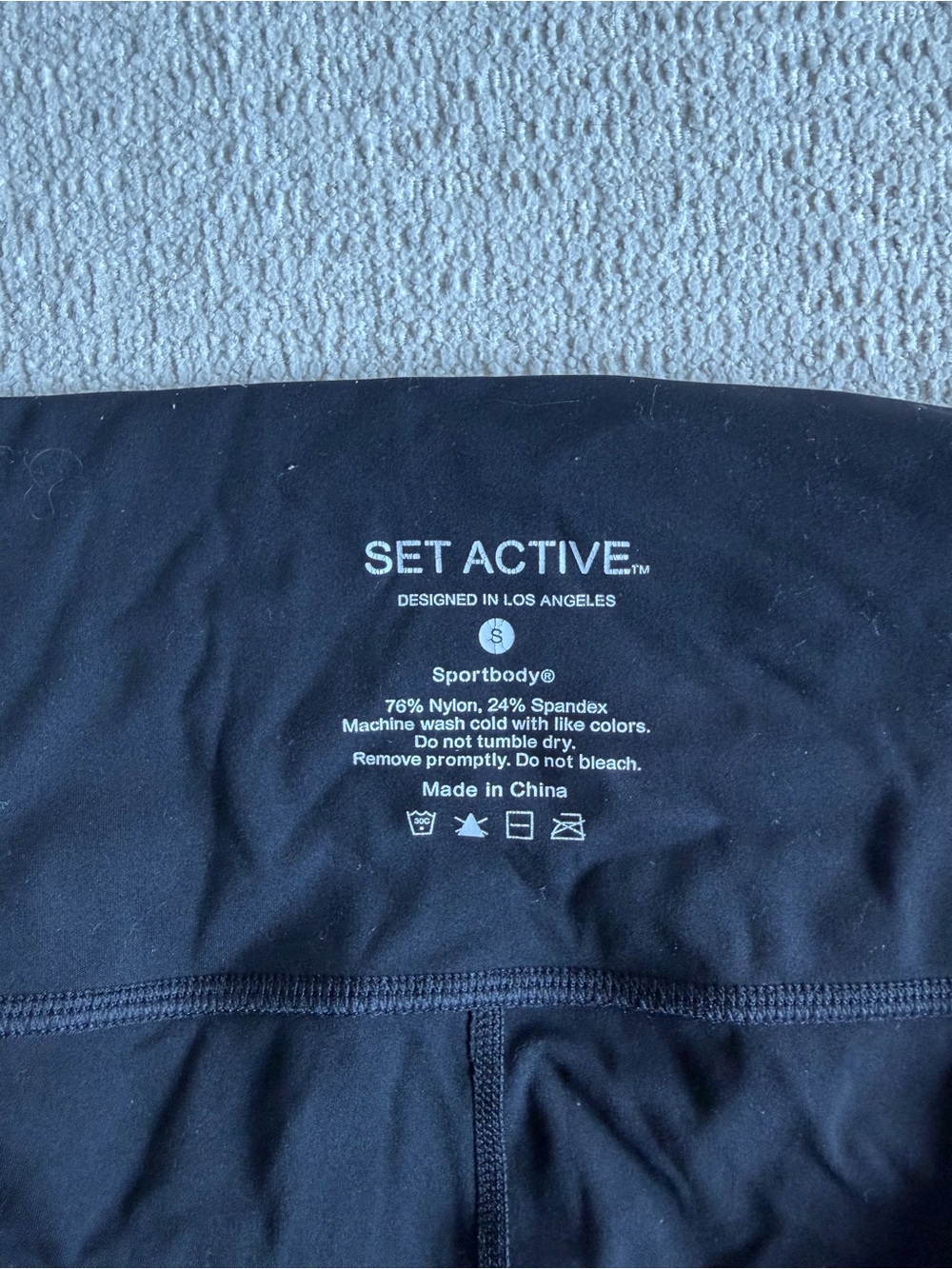 SET ACTIVE Sportbody Black Active Cropped Bootcut Workout Pants  - S